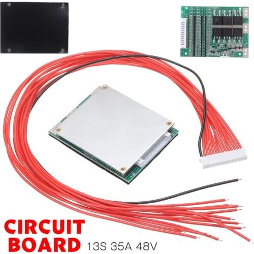 48V 13S 35A Li-ion Battery BMS PCB PCM Balance Circuit Board 18650 Batteries Pack Integrated Circuits Boards