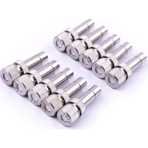 New Mini 10Pcs 0.1/0.2/0.3/0.5/0.7/0.8mm Low-pressure Atomizing Nozzle Brass Lawn and Garden Sprinkler Dust Agricultural Nozzle