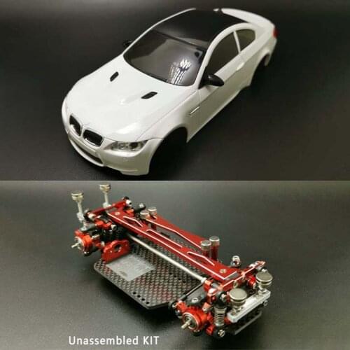 FTRC MINID Racing RC Car Model Body Shell Upgraded Chassis Parts KIT For DIY 1/28 FLM3028 BMW M3 Drift Vehicle Toy THZH1070-SMT5