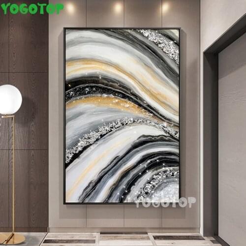 Diamond Painting Kits Abstract Line Waves 5D DIY Diamond Embroidery Cross Stitch Picture Of Rhinestones Mosaic Home Decor YY5208