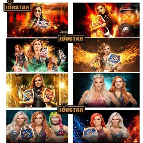 Full Square Diamond Painting Professional wrestling beauty 5D DIY Diamond Embroidery Mosaic Women Art Kits Home Decoration 20*35