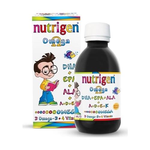 Nutrigen Omega 3 Fish Oil Syrup Strawberry 200 ml