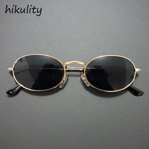89256 Small Narrow Oval Sunglasses Women 2018 Brand Designer Vintage Luxury Shades 90s Teenager Ultralight Sun Glasses for Men
