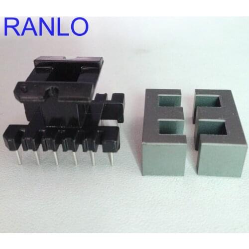 EE28 EI28 vertical transformer frame Magnet ferrite core PC40 6+6pin