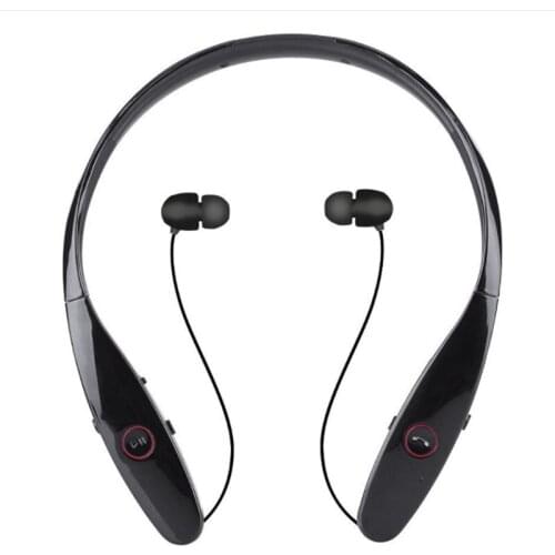Retractable Bluetooth Neckband Earphones for Running, Noise Reduction Wireless Earbuds, Suitable for LG iPhone Android