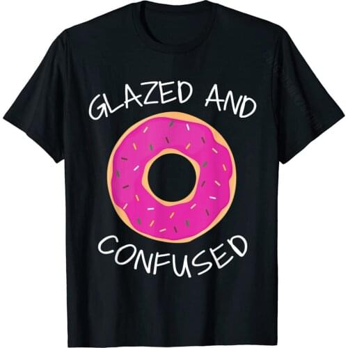Funny Donut Shirt Glazed And Confused Womens Men Tee Designer Men T Shirt Cotton Tops & Tees Print
