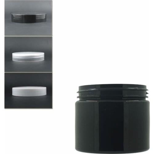 12pcs/Lot 150ml Black Round Pet Jar With White/Transparent Plastic Cap W/Pe Liner , Jar,Cosmetic Jar,Plastic Container,Bottle