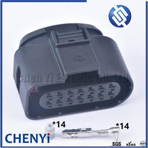 14 Pin Female Fuel injection valve body gearbox lane auxiliary Plug Connector 4H0973717 For VW Audi Q5 B8 A7 A8 4H0 973 717