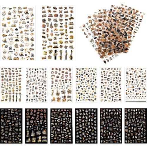 2Pcs Epoxy Resin Decorative Graffiti Leaves Stickers for Silicone Molds UV Resin Filler for Craft DIY Jewelry Making