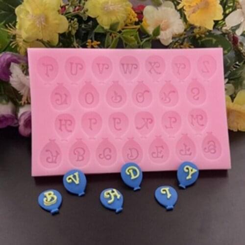 3D Silicone Molds Balloon Alphanumeric Form Fondant Chocolate Mould Cake Decorating Tools Kitchen Baking Pastry Tools
