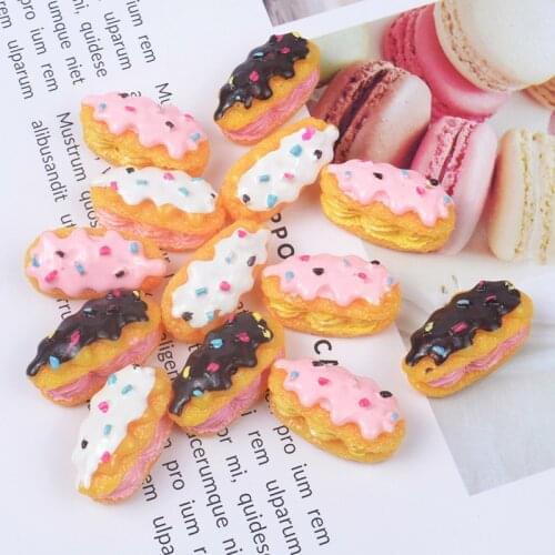 5pcs Dollhouse Miniature food Resin Simulation Bread Pretend Play Doll House Kitchen Doll Food Accessories