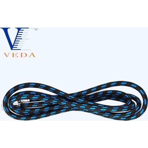 6 Foot Braided Airbrush Air Hose Standard 1/8" - 1/4" Adapter Suit for Airbursh Kits Accessories