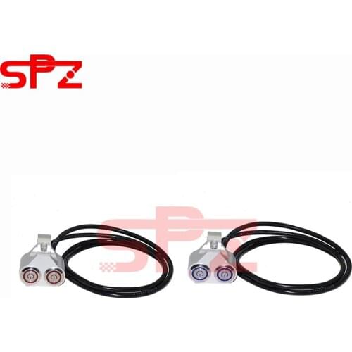 Aluminum 22mm Handlebar Motorcycle Switches ATV Scooter Headlight Hazard Brake Fog Light Switch ON-OFF With Indicator