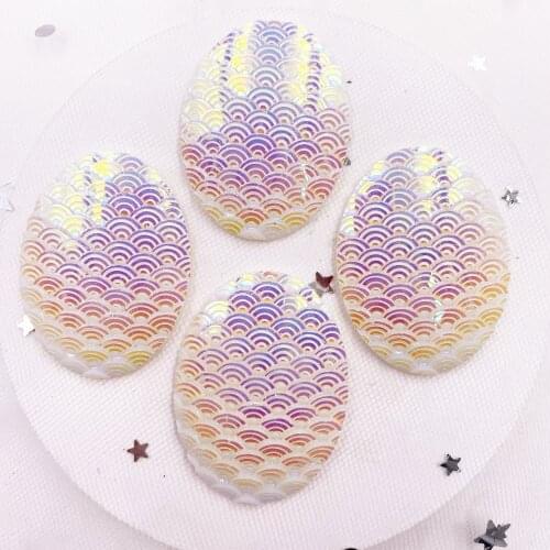 4PCS 30*40mm 3D Oval White Clouds Flatback Rhinestone Applique Scrapbook DIY Wedding Accessories Ornaments SL08