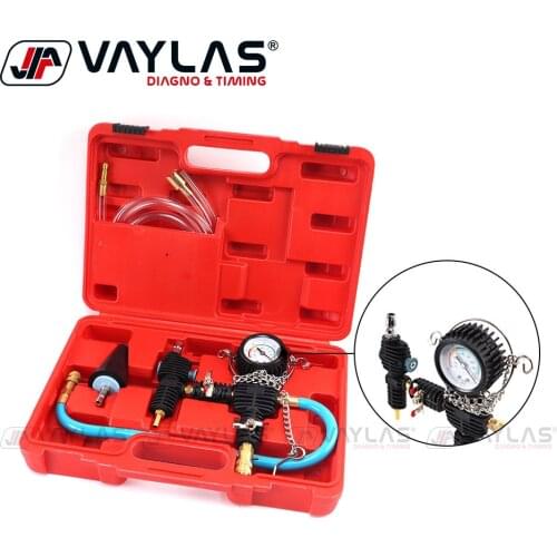 Automotive Water Tank Pressure Gauge Tools Set Water Tank Leak Detector Antifreeze Replacement Tool Kit