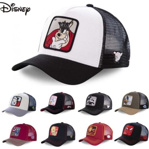 New Brand 62 Styles Disney Minnie Mickey Snapback Cotton Baseball Cap Men Women Hip Hop Dad Mesh Hat Trucker Hat Dropshipping
