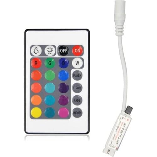DC12V 24key / 44 key RGB IR Remote Controller or USB 5V APP Bluetooth control For LED Strip light Accessoires SMD 5050 2835