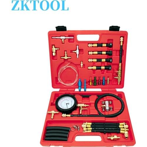 Fuel injection pressure tester kit, Gauge0-120PSI fuel pressure gauge, fuel injection pump injector pressure test tool. gasoline