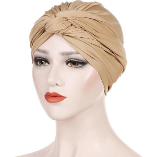 Muslim Ruffle Cancer Chemo Hat Beanie Scarf Turban Head Wrap Cap Turban Jersey Hijab