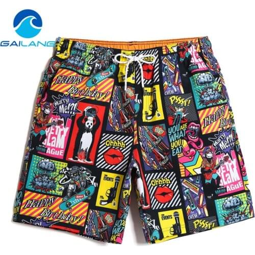 Gailang Brand Mens Quick Drying Boxers Trunks Active Man Bermudas Sweatpants Men Beach Swimwear Swimsuit Board Shorts XXXL Size