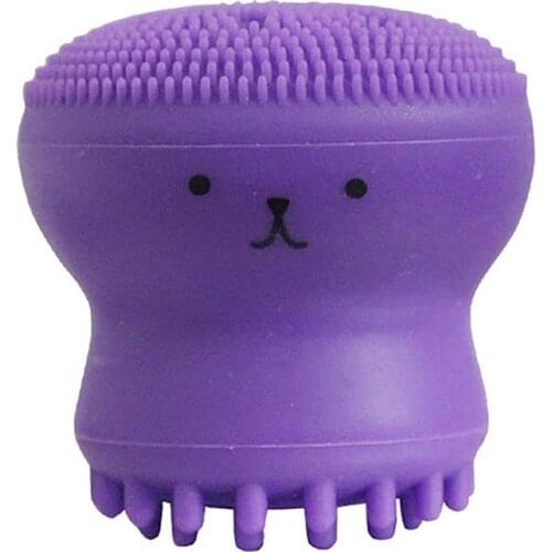 New Octopus Shape Silicone Sponge Face Cleansing Brush Facial Pore Cleaner Scrub Exfoliating Massage Multifunction Washing Brush