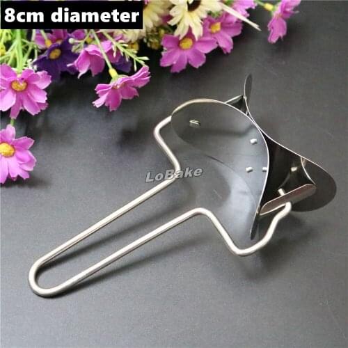 Latest 8cm diameter stainless steel dumpling wrapper cutter dumplings maker seperating dough fondant divider for kitchen gadgets