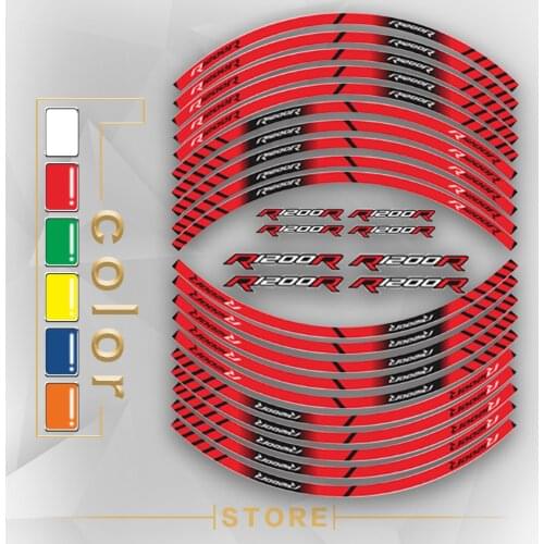 New Motorcycle Tire Reflective stickers inner wheel stripes decoration decals for BMW R1200R