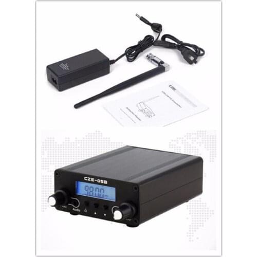 PLL Stereo FM Transmitter Radio Broadcast Station CZE-05B 100mW/500mW Frequency 76-108Mhz Home Campus Amplifier Dual Mode TR508