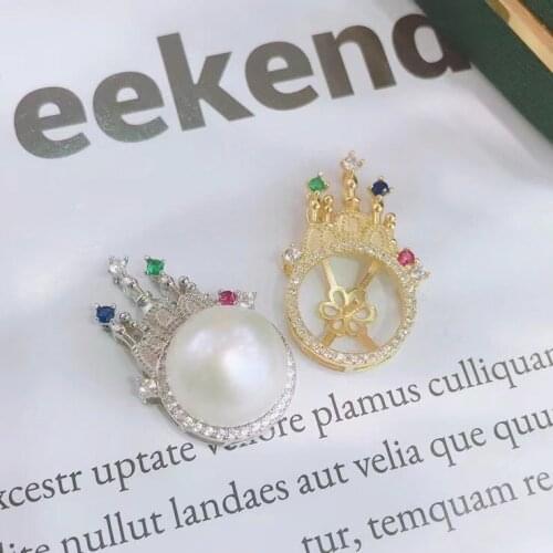 Hot Arrival 925 Sterling Silver Pendant Base Settings Mountings Findings Parts for Pearl Crystal Jade Agate 5pcs/lot