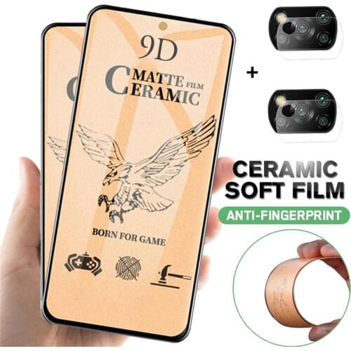 Soft Frosted Ceramic Film For Xiaomi Poco X3 Pro Screen Protectors Poco X3 NFC Matte Protective Glass Mi 10T Lite Pocophone X 3