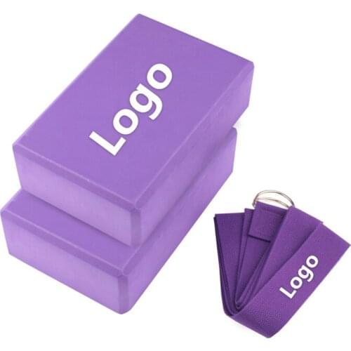 Custom LOGO EVA Yoga Block Colorful Foam Block Brick Exercise Fitness Tool Exercise Workout Stretching Aid Body Shaping Training