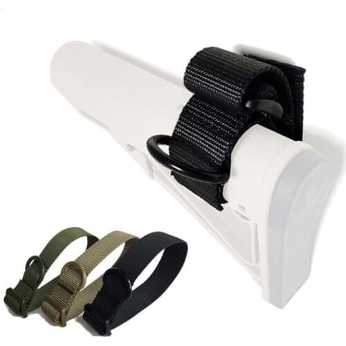 Portable Belt Adjustable Safety Shoulder Strap Hunting Sling Adapter Buttstock Attachment Mount Adapter Rifle Holder NEW