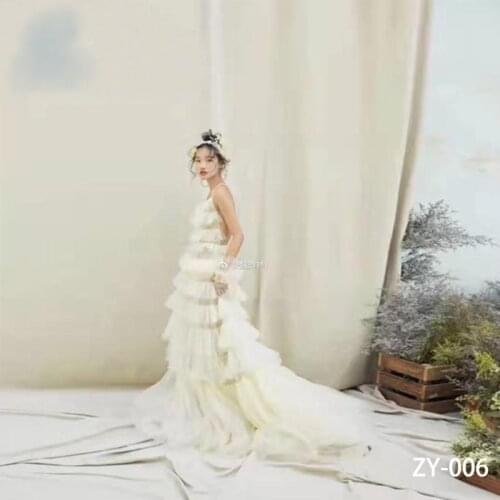 DAWNKNOW 3x5M Pro Tie-Dyed Solid Off-white Muslin Photography Background Backdrop Pure Colour Photocall Wedding Photo Studio