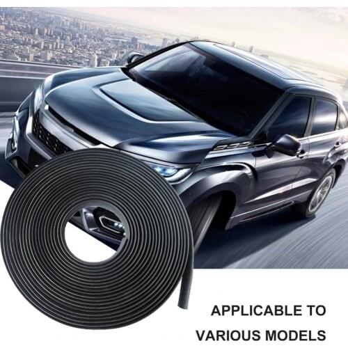 Window Seal Strip Noise Insulation Dustproof Rubber Sunroof Front Rear Windshield Molding Trim Weatherstrip Belt for Car