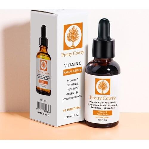 Facial Vitamin C VC Serum Hyaluronate Moisturizing Essence Whitening Skin Diminishing Remove Acne Anti Wrinkle Blemish Cream