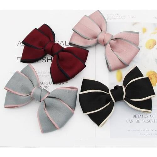 Vintage Black Big Bow Hair Clip For Women Bow Hair Clip Headband Hair Clip Barrettes Korean Hairpins Barrette Hair Accessories