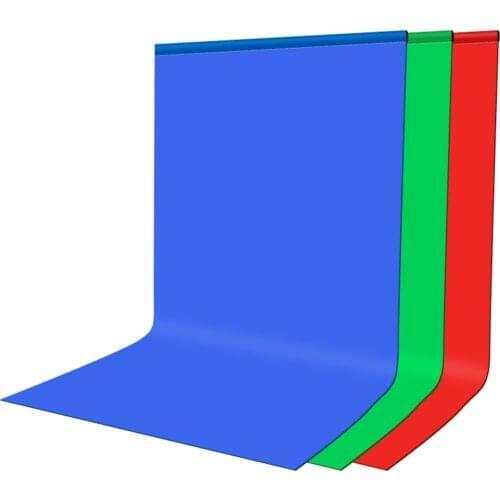 1*2M/2*2M/2*3M Photography Background Cloth Pure Color 120g Thickness 75D Density Perforated Design Washable Durable