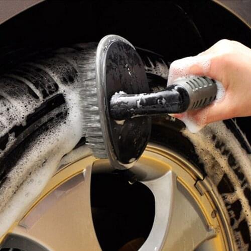 1 Pcs Car Tyre Cleaning Brush T-Type Multi-Functional Wheel Hub Brush Car Washing Tool Car Washing Supplies