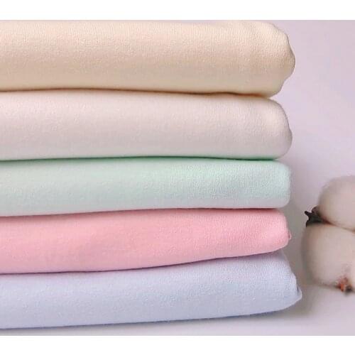 100% Cotton Knitted Fabric stretchy Printed knitted jersey fabric by meter DIY baby clothing fabric 50x180cm