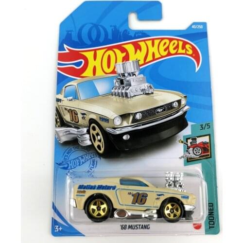 2021-40 Hot Wheels Cars FORD 68 MUSTANG 1/64 Metal Diecast Cars Collection Kids Toys Vehicle For Gift