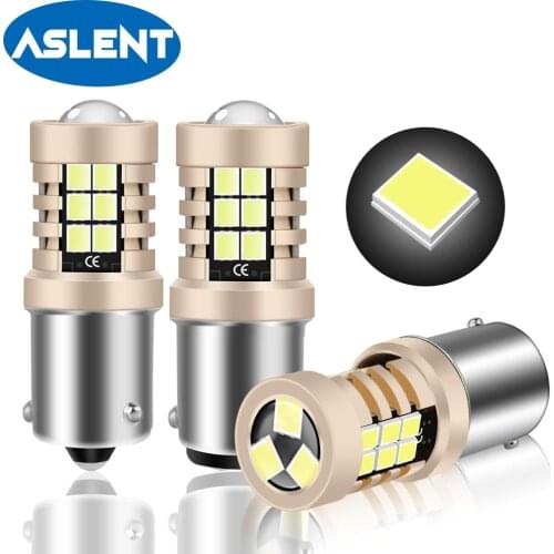 2x Signal Lamp P21w Led Ba15s 1156 Py21w Bau15s Bulb 2835SMD White 1157 Led Bay15d P21/5w T15 W16W Turn Brake Backup Light 12V