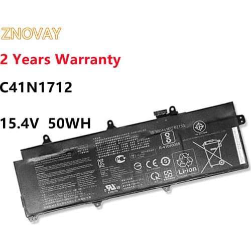 ZNOVAY C41N1712 Battery For Asus GX501 GX501Vl GX501GI GX501G GX501GM GX501GS GX501VSK GX501VS-XS710B200-02380100 4ICP4/72/75