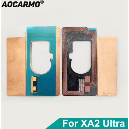 Aocarmo For SONY Xperia XA2 Ultra C8 XA2U H4233 H4213 NFC Sensor Antenna Induction Coil Module With Copper Sheet Heat Sink