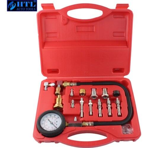 Automotive Tools TU-15A Diesel Engine Compression Tester Kit Engine Pressure Gauge 0~1000psi