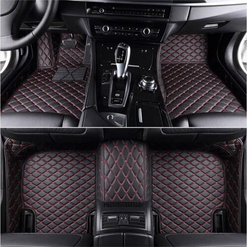 Custom 5 Seat car floor mats for peugeot 206 207 301 307 308 508 2008 3008 car mats auto accessories