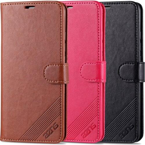 AZNS TPU Leather Wallet Case for Xiaomi 9 SE M3 10 PRO Lite 10T 11 Note10 CC9 PRO A3 Luxury Flip Cover Coque Card Slots Magnetic