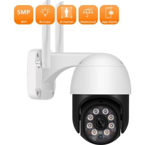 ANBIUX 5MP PTZ WIFI Camera 2MP AI Human Detection Alarm IP Camera H.265X Two Way Audio Outdoor Waterproof Wireless CCTV Camera