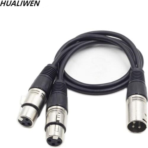 NOSYA audio line card Nongmu turn double XLR Nongcunong one minute two XLR head microphone line 3 feet free shipping