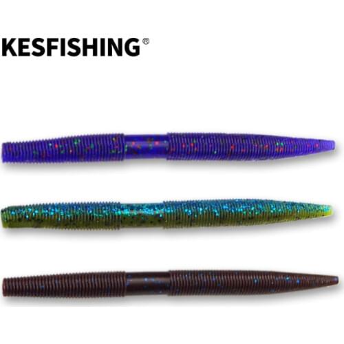 KESFISHING Fishing Worm Lures 135mm 10pcs Senko Worm Fishing Lures Soft Baits Leurre souple Carp Fishing Iscas Artificail