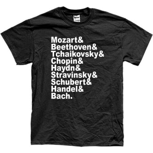 FAMOUS COMPOSERS CLASSICAL t-shirt short sleeve many colors unisex More Size and Colors-B007